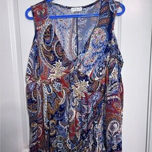 Venus Women's Paisley cold Shoulder Top - Multicolor size L